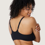 Women's Front Closure Unlined Bra - Underwire Black