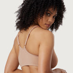 Women's Front Closure Unlined Bra - Underwire Pearl Champagne