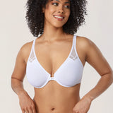 Women's Front Closure Unlined Bra - Underwire White
