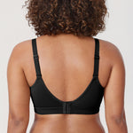 Women's Full Coverage Wireless Unlined Bra Black