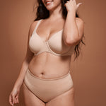 Women's Confishape® Unlined Balconette Bra Beige