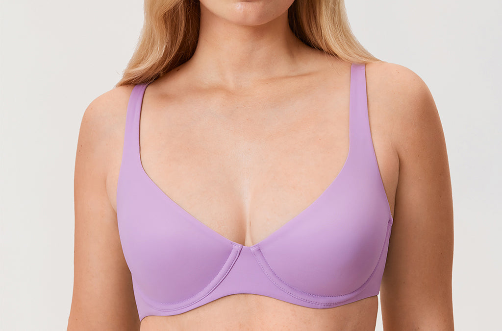 Women's Confishape® Unlined Balconette Bra Glaze Purple