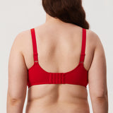 Women's Confishape® Supportive Full Coverage Bra - Underwire & Unlined Lipstick Red