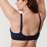 Women's Confishape® Supportive Full Coverage Bra - Underwire & Unlined Deep Ocean Blue