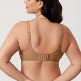 Women's Confishape® Supportive Full Coverage Bra - Underwire & Unlined Gravel Beige