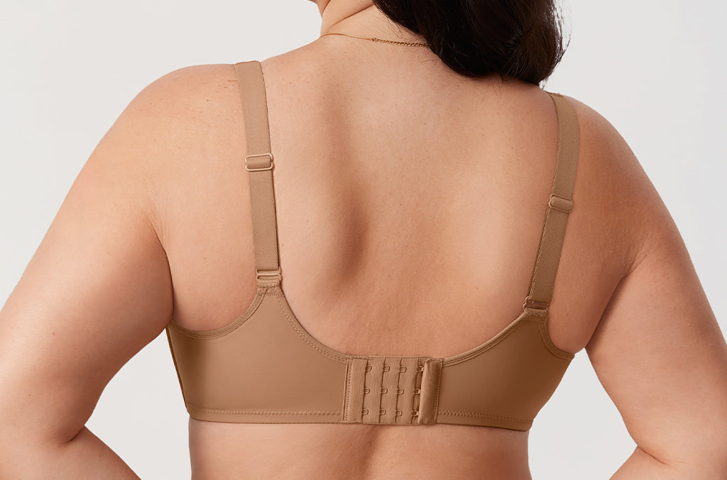 Women's Confishape® Supportive Full Coverage Bra - Underwire & Unlined Gravel Beige