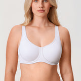 Women's Confishape® Supportive Full Coverage Bra - Underwire & Unlined White