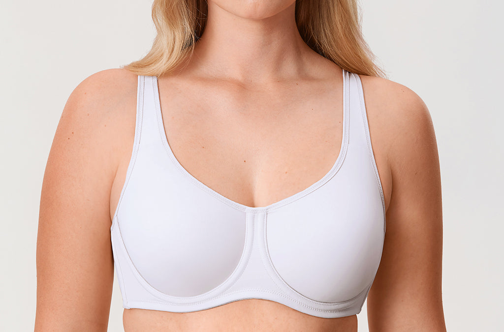 Women's Confishape® Supportive Full Coverage Bra - Underwire & Unlined White