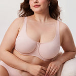 Women's Confishape® Supportive Full Coverage Bra - Underwire & Unlined Gentle Rose