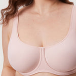 Women's Confishape® Supportive Full Coverage Bra - Underwire & Unlined Gentle Rose
