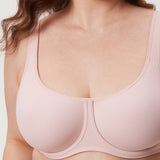 Women's Confishape® Supportive Full Coverage Bra - Underwire & Unlined Gentle Rose
