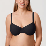 Women's Everyday Underwire Balconette Bra Brown Purple