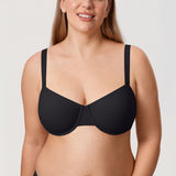 Women's Everyday Underwire Balconette Bra Brown Purple