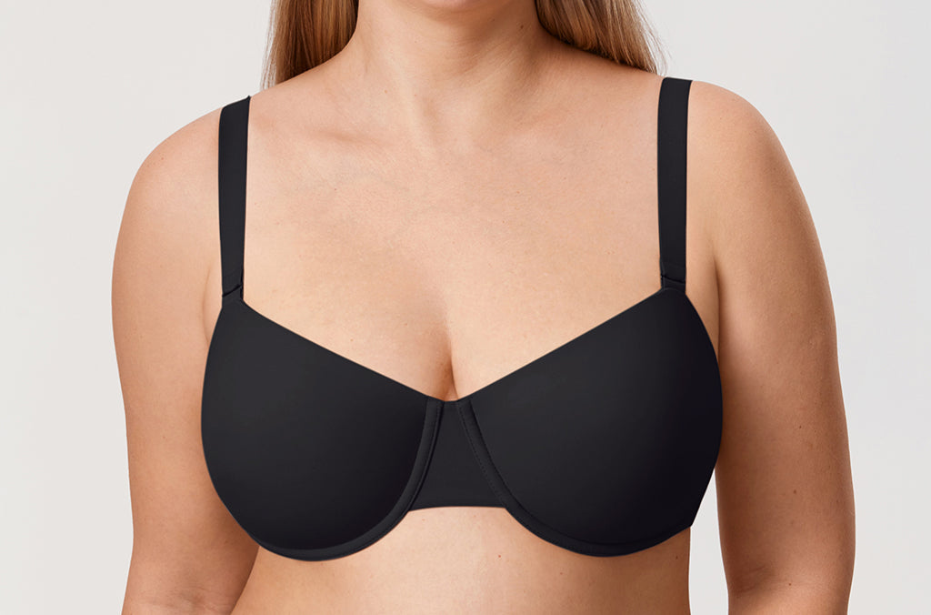 Women's Everyday Underwire Balconette Bra Brown Purple