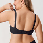 Women's Everyday Underwire Balconette Bra Brown Purple
