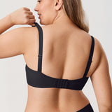 Women's Everyday Underwire Balconette Bra Brown Purple