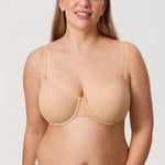 Women's Everyday Underwire Balconette Bra Brown Purple