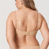 Women's Everyday Underwire Balconette Bra Brown Purple