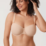Women's Everyday Underwire Balconette Bra Brown Purple