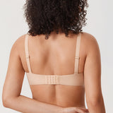 Women's Everyday Underwire Balconette Bra Brown Purple