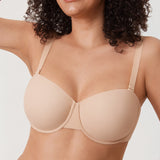 Women's Everyday Underwire Balconette Bra Brown Purple