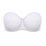 Women's Mesh Unlined Strapless Bra Brown Purple