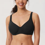 Women's Everyday Full Coverage Underwire Bra - Inbarely® Plus Black