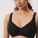 Women's Everyday Full Coverage Underwire Bra - Inbarely® Plus Black