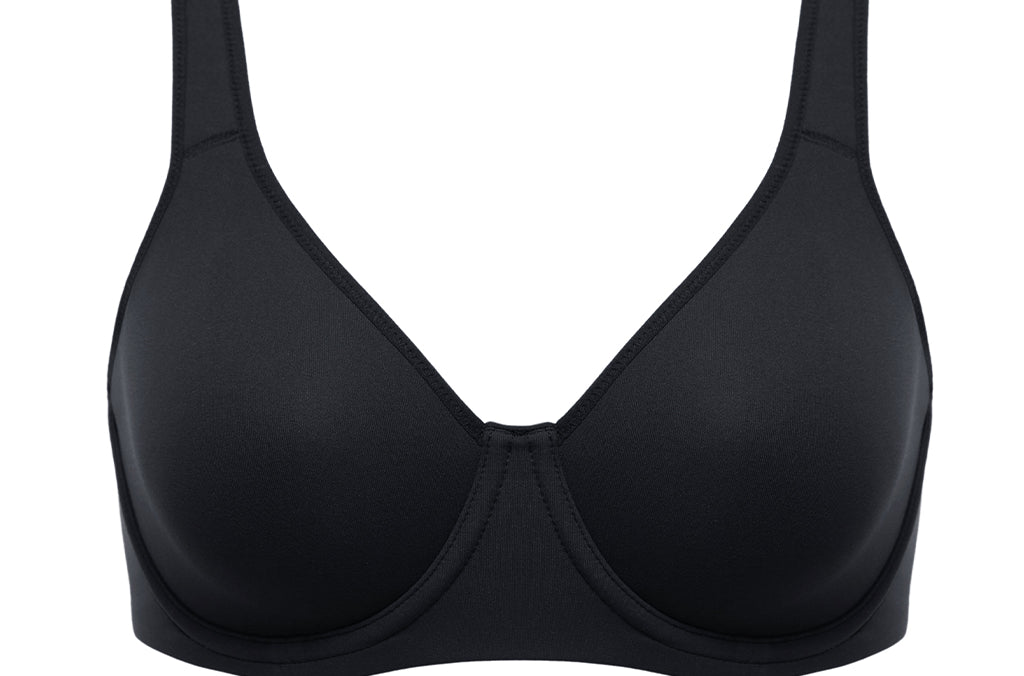 Women's Everyday Full Coverage Underwire Bra - Inbarely® Plus Black