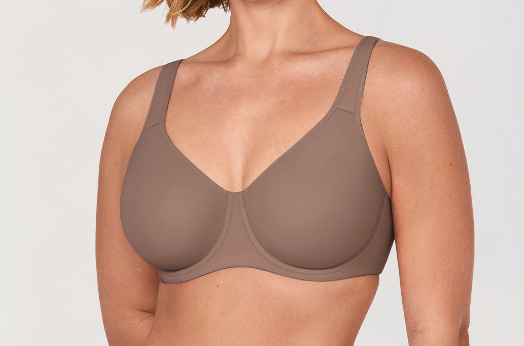Women's Everyday Full Coverage Underwire Bra - Inbarely® Plus Brown Purple