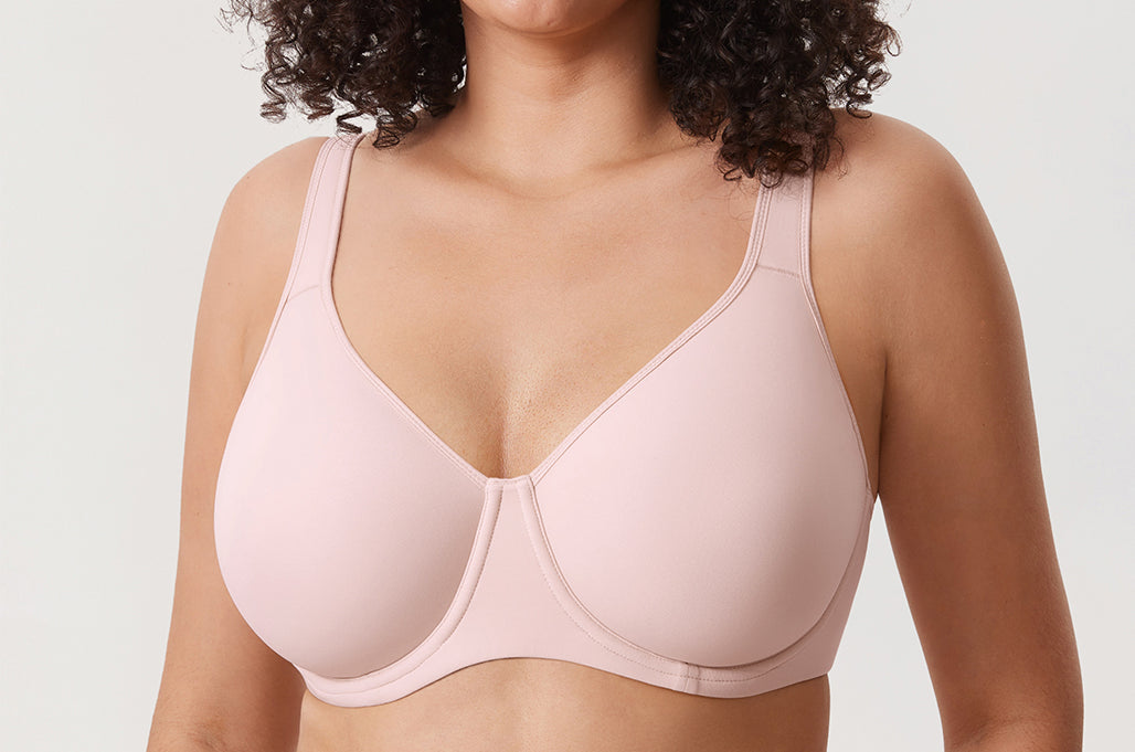 Women's Everyday Full Coverage Underwire Bra - Inbarely® Plus Gentle Rose
